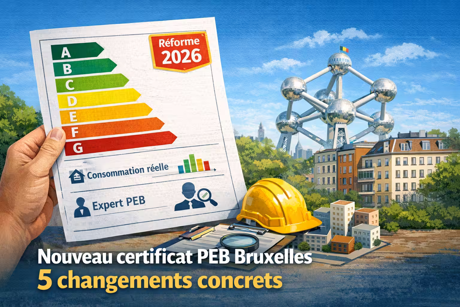 Réforme PEB 2026 à Bruxelles : ce qui change vraiment (certificat, primes, calendrier)